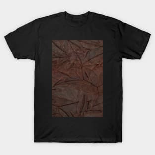 Brown leather texture closeup T-Shirt